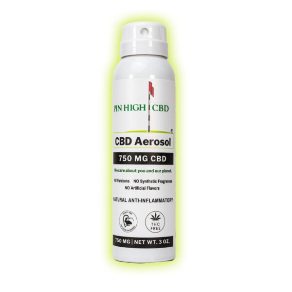 CBD Aerosol (CBD Spray for Pain). 750 mg CBD. Pin High CBD