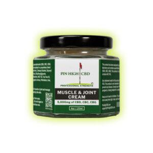 CBD Muscle & Joint cream. 5000 mg CBD. Pin High CBD