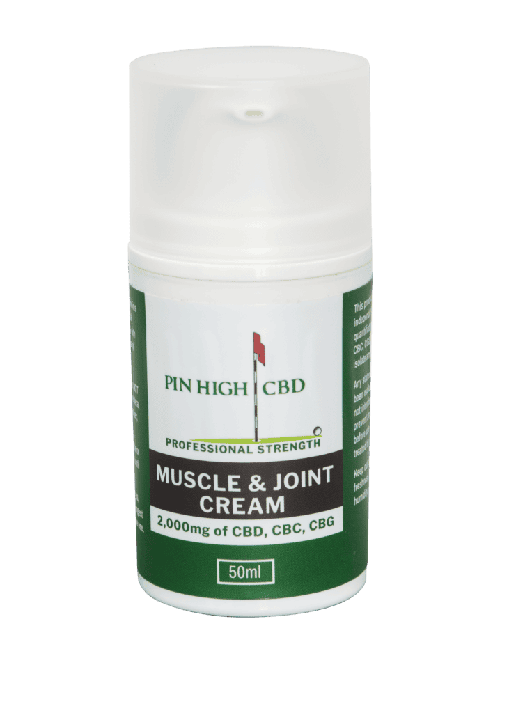 Pin High CBD Muscle & Joint Cream – 2000 mg CBD (1.7 oz / 50 ml) (Pump Bottle)