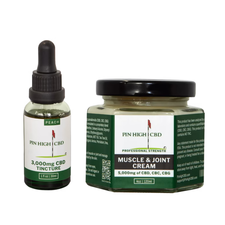 CBD Muscle & Joint Cream 5000 mg + CBD Tincture 3000mg (Bundle)