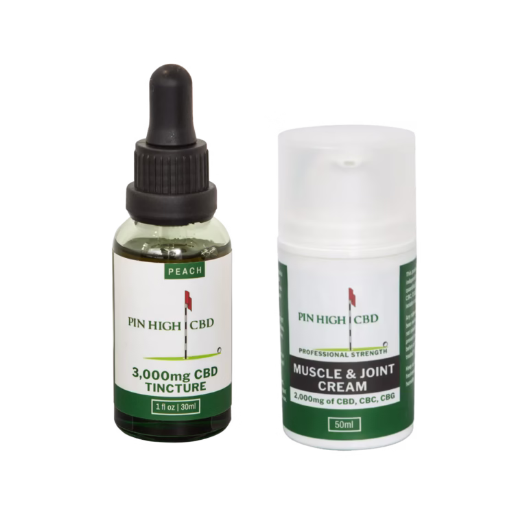 CBD Tincture 3000 mg + CBD Muscle & Joint Cream 2000 mg Pump Bottle (CBD Pain Relief Bundle)